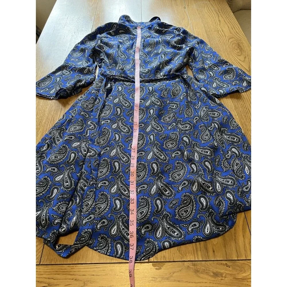 Banana Republic Dress Women Sz 2 Floral Fit & Flare Paisley Cottagecore‎ Peasant
